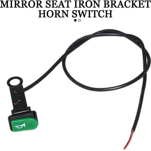 Green Electric Bicycle Horn Switch Button Motorcycle Scooter Bike Plastic Horn Signal Switch Button Bike Accessories