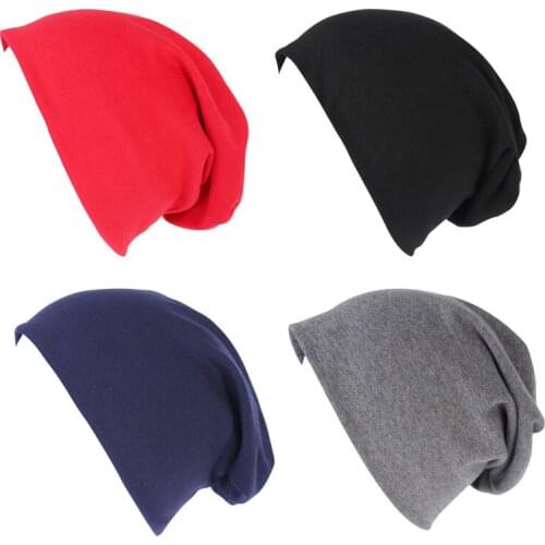 New Autumn Winter Outdoor Women Men Skullies Hat Solid Color Head Cap Lady Female Knit Warm Casual Cap Women Beanies Cap Bonnet