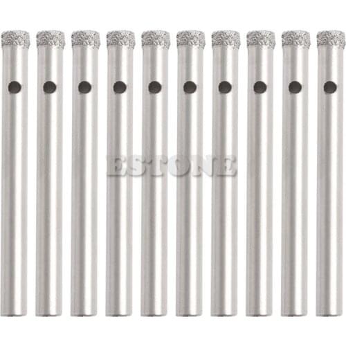 10Pcs 12mm Diamond Coated Core Drill Bits Hole Saw Glass Tile Ceramic Marble K0AB