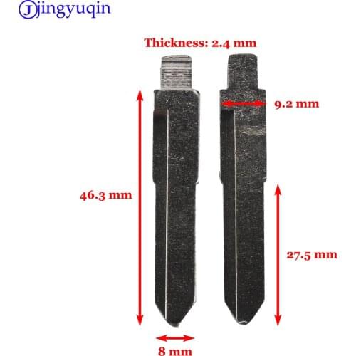 1p T#52 KD Remote Uncut Blank Metal Blade Type 52# HU133R HU87 for Suzuki Swift Remote Car Key Remote Blade Replacement