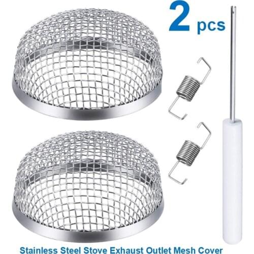 2 Pcs Insect Proof Exhaust Outlet Mesh Cover RV Trailer Camper Motorhome Flying Insect Screen for Furnace/Battery Vent Cover
