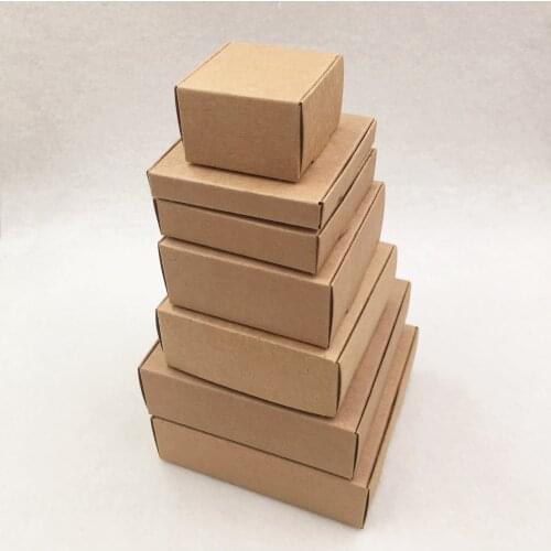 20 pcs 11 size Kraft Paper Aircraft Gift Boxes,small Handmade Soap Packing Box,Jewelry box,Handicraft/Candy Storage Paper Boxes