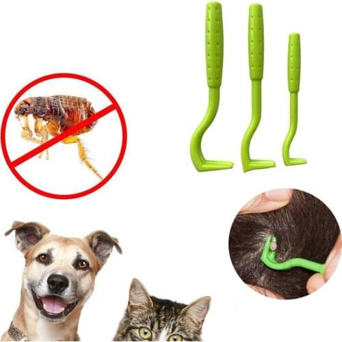 3pcs Dog Tick Clip Pet Flea Removal Tool Cat Lice Remover Hook Pet Grooming Supplies Kitten Comb Puppy Cleaning Supplies Tools