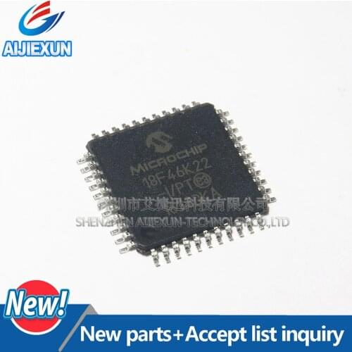 5PCS PIC18F46K22-I/PT 18F46K22 QFP44 28/40/44-Pin, Low-Power, High-Performance Microcontrollers in stock 100% New and original