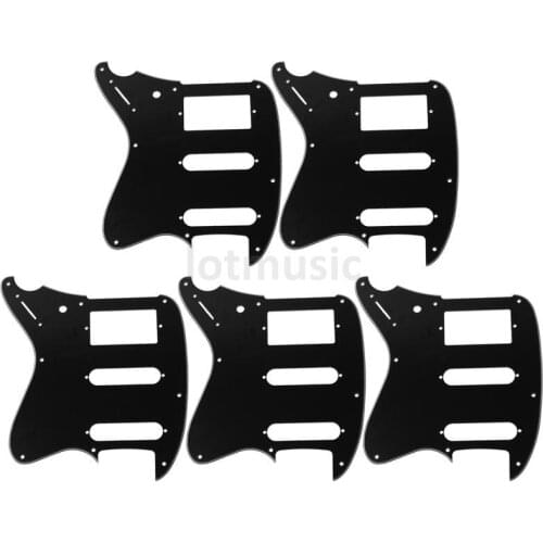 5 pcs Guitar pickguard For Ibanez Talman TC-740 Replacement,3ply Black