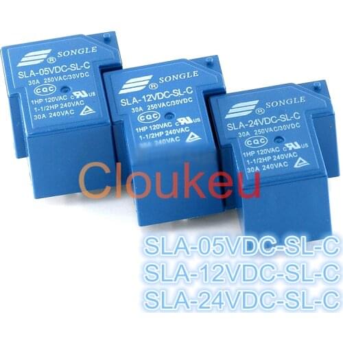 50Pcs Relay DIP6 SLA-05VDC-SL-C SLA-12VDC-SL-C SLA-24VDC-SL-C T90 30A