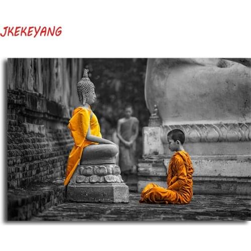 5D DIY square/round Diamond painting Buddhist monk Cross Stitch Diamond Embroidery Pattern Rhinestone J1769