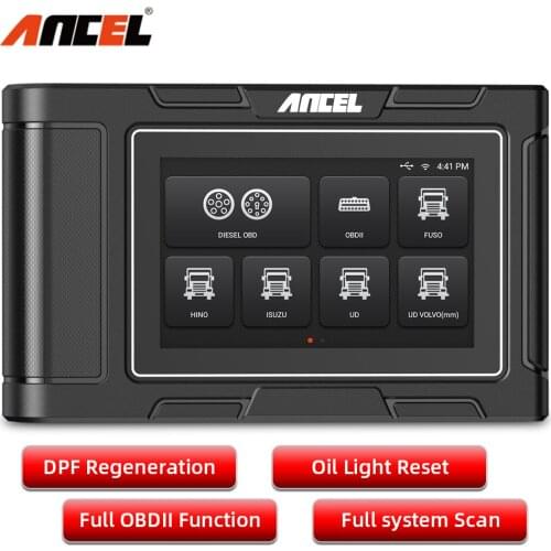 Ancel HD3200 Asian Heavy Duty 24V Truck Diagnostic Tool OBD2 Automotive Scanner Full System Oil Reset Auto Diagnosis Scan Tools