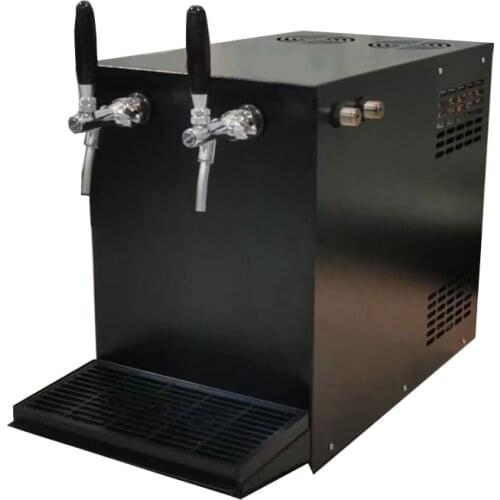 Free shipping Top Counter Draft Beer Cooler With 2 Taps Beer Dispenser Machine