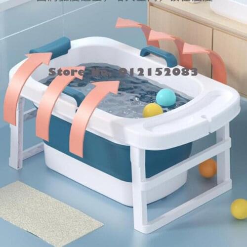 Childrens Bath Tub Babys Bath Tub Foldable Household Childrens Swimming Tub Sitting Bath Tub Large Bath Tub