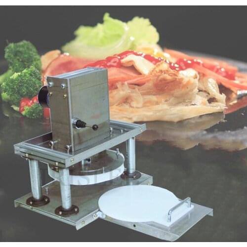 2020 hot sale 22cm electric dough pizza flatten flat press machine tortilla Dough Sheeter machine Dough pie pressing flattening