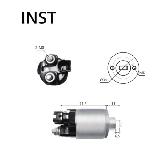 ELECTROMAGNETIC SWTICH SOLENOID FOR 12V 1.0KW 28226-28051 028099-9701 153400-8403 1687 0280999701 1534008403 4280003090