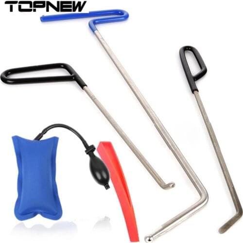 Paintless Dent Removal Tool Rods Kits With Red Wedge For Car Hail Damage Dings Repair Professional Tools Blue Pump Wedge