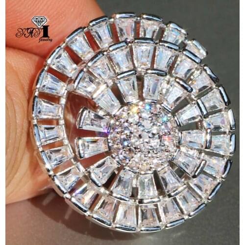 YaYI Fine Jewelry Fashion Princess Claw Set Cut White Cubic Zirconia Silver Color Engagement Wedding Party Leaves Gift Rings