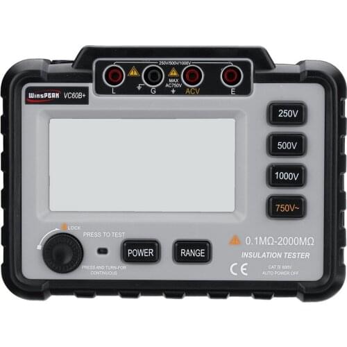 Vc60B+1000V Megger Insulation Tester Megohmmeter Ohm Tester Insinsulation Resistance Tester Meters Multimeter