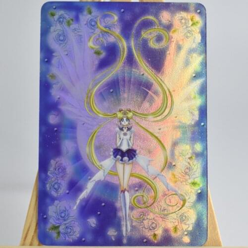Sailor Moon SailorMoon Moon Hare Gradient Refraction Color Flash Flash Card Anime Card Collection