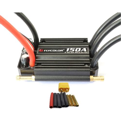 Flycolor 150A ship model ESC is suitable for no more than 135cm boat brushless waterproof ESC Boat ESC XT90 plug