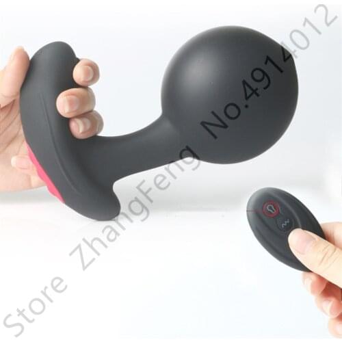 Inflatable Vibrator Wireless Remote Control Anal dildo vaginal Masturbator Prostate Massager adult Sex Toy for Men Butt Plug