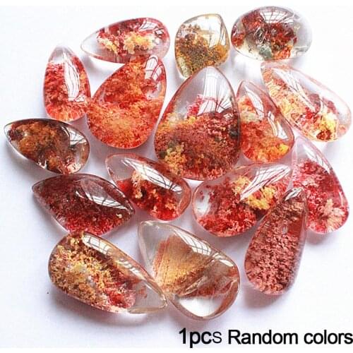 Natural Polished Red Ghost Crystal Healing Stone Quartz Crystal Gem Pendant Home Desk Ornament And Best Gift