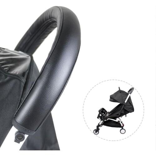 NEW Baby Stroller Handrail Case Cover Stroller Accessories Pu Leather Handle Removable Zipper Dropshipping