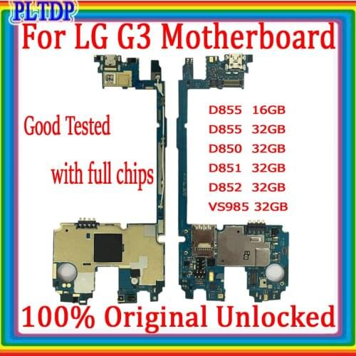 Official version for LG G3 D855 D850 D851 D852 VS985 motherboard 16gb/32gb Original For LG G3 replaced motherboard,free Shipping