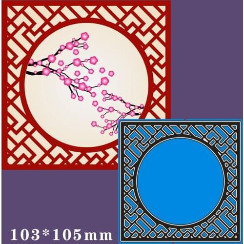 103*105mm Circle Grid Cutting Metal Dies for 2020 New Stencils DIY Scrapbooking Paper Cards Craft Making New Craft Decoration