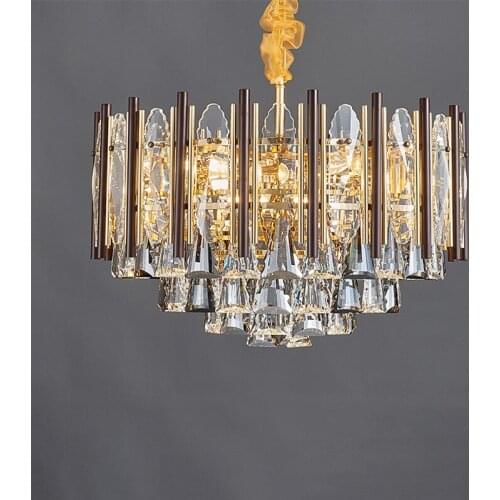 Light Luxury Living Room Chandelier Atmosphere Creative Bedroom Home Modern Minimalist Crystal Chandelier Restaurant Lamp