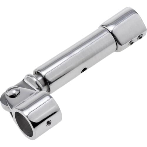 RV Awning Connector + 22mm Three Section Invisible Telescopic Cap, Color Silver