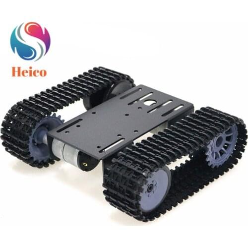 Smart Robot Tank Chassis Tracked Car Platform With 33GB-520 Motor Robotic Model Wireless Control Kit for DIY Intelligent Car