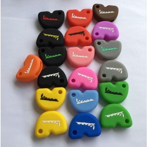Key FOB Shell Holder Silicon Case For Vespa Piaggio Motorcycle Scooter Key Cover LX GTS GTV GT 125 250 300 Key Protector