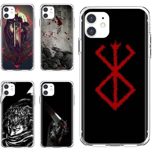 Japanese-anime-Berserk-Art For Xiaomi poco X3 nfc F2 Pro M3 Mi 5X 6X Max Mix 1 2 2S 3 Mi5 Mi6 Mi3 Mi4 Silicone Bag Case