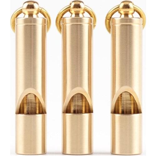 Vintage Brass Dog Whistle For Pet Behavior Training Portable Quality Clear Loud Sound Stop Barking Whistle