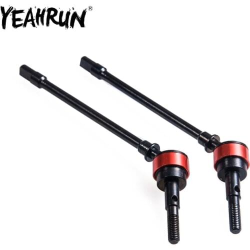 YEAHRUN 2PCS Metal CVD Drive Shaft Remote Control Car Upgrade Accessory for 1/10 RC Rock Crawler Axial SCX10