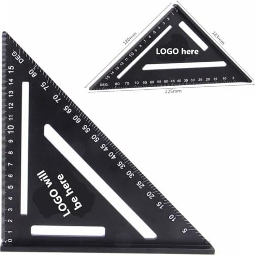 1Pcs 150mm Angle Ruler Aluminun Alloy Triangle Ruler For DIY Home Builders Artists Woodworking Measuring Tools