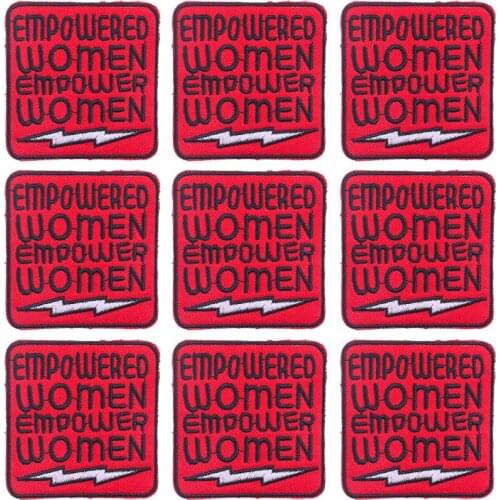 Pulaqi 10PCS Letters Patch Wholesale Patches Iron On Patches For Clothing Stickers Stripe Wholesale Dropship Custom Patch