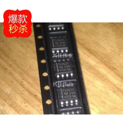 10PCS The new TL062 TL062CDT TL062CDR SOP-8 TL062C Operational Amplifier