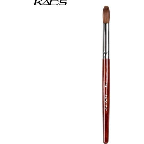 16# Nail Art Brush Kolinsky Sable Acrylic Nail Brush Professional UV Gel Brush with Red Wood Handle Crimped Head Brush Nail Pen