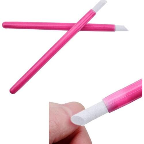 2Pcs Stone Nail File Professional Nail Art Equipment Manicure Stone Pusher Nail Tools For Women