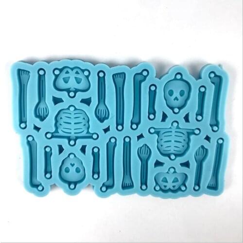2021 NEW Transparent Silicone Mould Resin Decorative Craft DIY Skull earring earrings Mold epoxy resin molds for jewelry