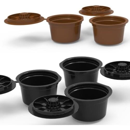 3pcs/pack Coffee Accessories Reusable Dolce Gusto Coffee Capsule Coffee Filters Pod Refillable Coffee Dripper Cup Coffeeware