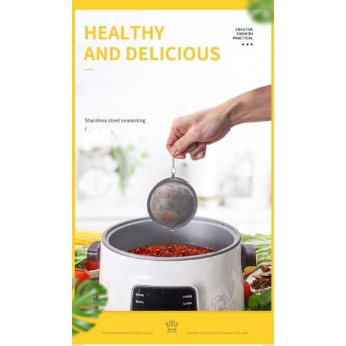 5pic/set 5 size Tea Infuser Sphere Locking Spice Tea Ball Strainer Mesh Infuser Tea Filter Strainers Kitchen Accessories