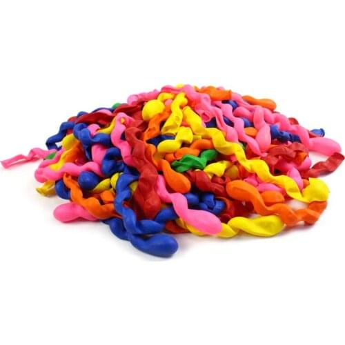 50Pcs/bag Random Giant Balloons Rubber Helium Spiral Latex Balloons Wedding Birthday Party Decoration long Ballons