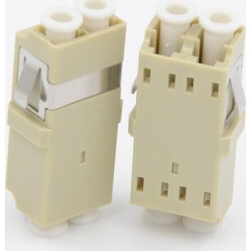 50PCS/lot LC/PC Duplex Multimode SC Type Fiber optic Adapter LC Optical fiber coupler LC/PC Fiber flange LC connector