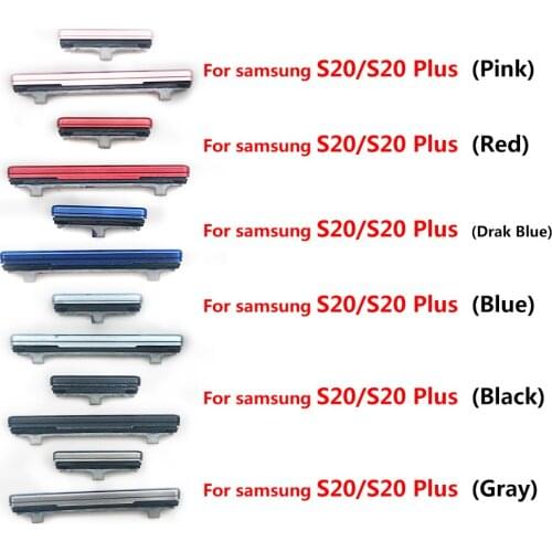 50Pcs/Lot，For Samsung Galaxy S20 / S20 Plus / S20 Ultra Side Keys Power and Volume Buttons Replacement