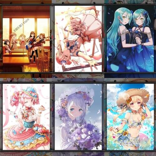 Diamond Painting DIY BanG Dream! Anime Cross Stitch Kits Full Square Round Drill Diamond Embroidery Handmade Room Decor Craft