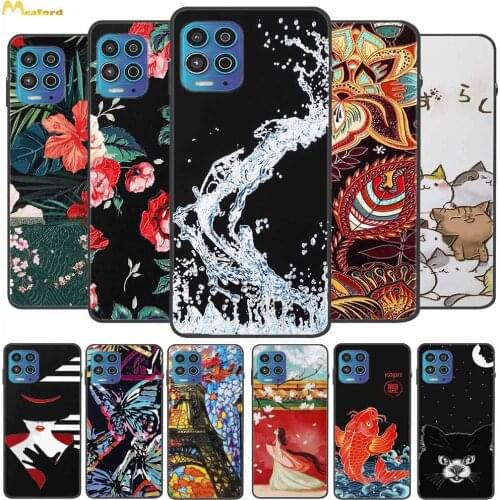 For Motorola Moto G100 Case Relief Flower TPU 3D Emboss Silicone Soft Phone Case For Moto G60 G50 G30 G20 G10 Back Cover Fundas