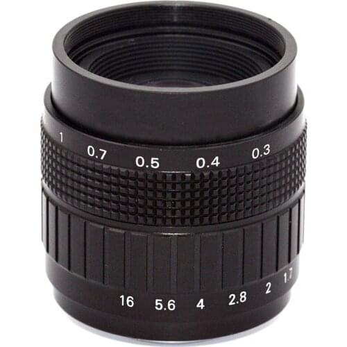 Black 35mm F1.7 C Mount 5MP Machine Vision Lens TV Lens