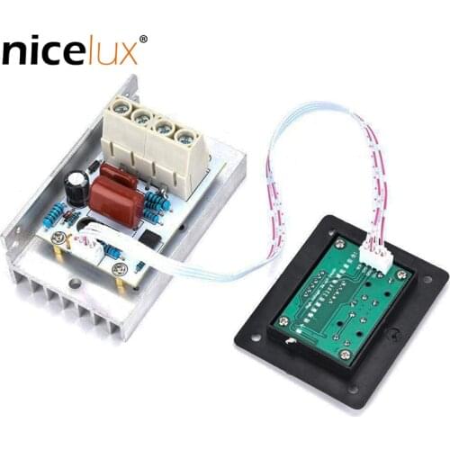 AC 220V SCR Digital Control Electronic Voltage 10000W Regulator Speed Control Dimmer Thermostat with Digital Meters Power Supply