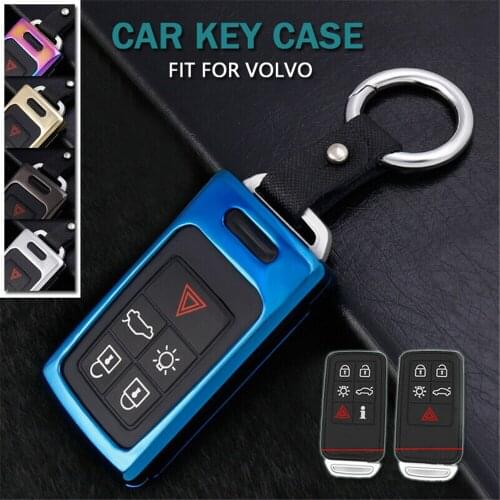 Zinc Alloy Smart Remote Car Key Case Protector Cover Holder For VOLVO S40 S60 S70 S80 S90 V40 V60 Accessories Keychain Shell