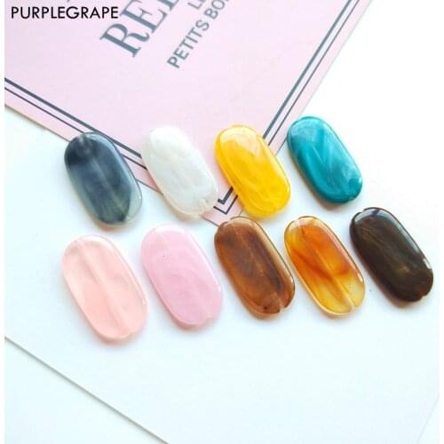 DIY Handmade Earring Jewelry Accessories Children Hair Accessories Costumes Perforation Candy Color Beads Keychain 20 Pieces